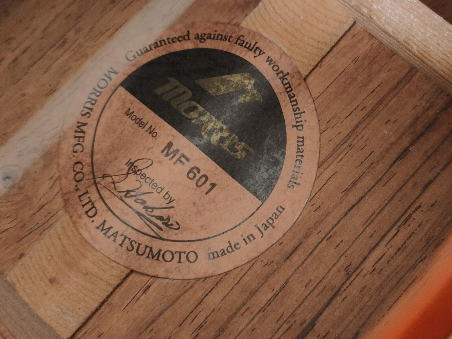 1980's Morris MF-601 Japanese Vintage Acoustic Guitar (Brown Sunburst)