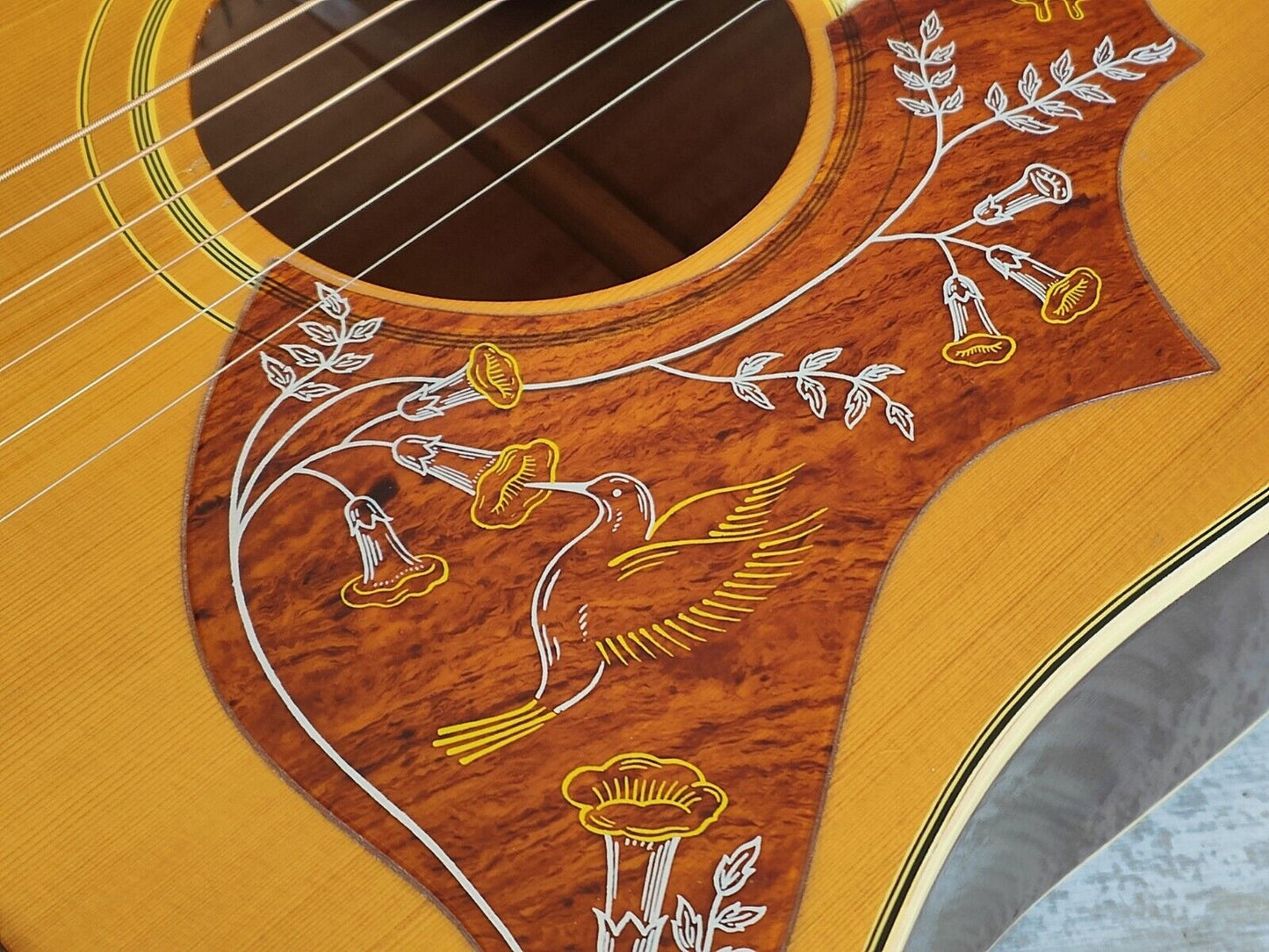 1975 Greco Japan Model 202 Hummingbird Acoustic (Natural)