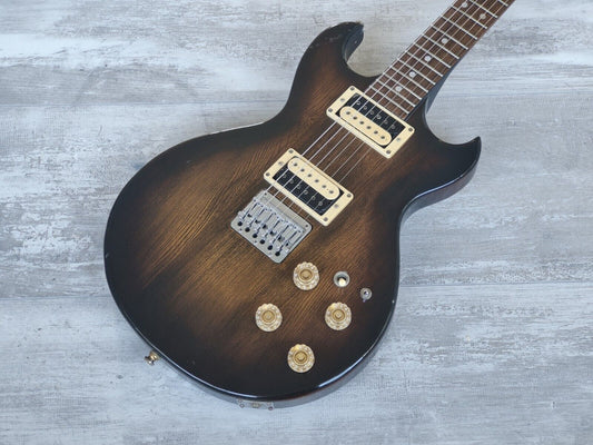 1981 Aria Pro II Japan CS-400 Cardinal Double Cutaway (Brown Sunburst)