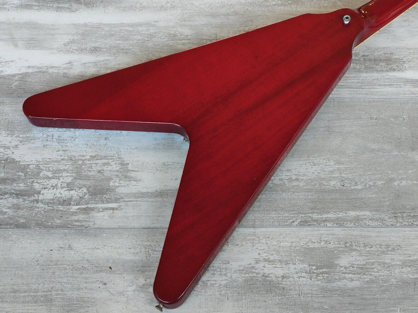 1988 Greco Japan FVB-75 Flying V Bass (Cherry Red)