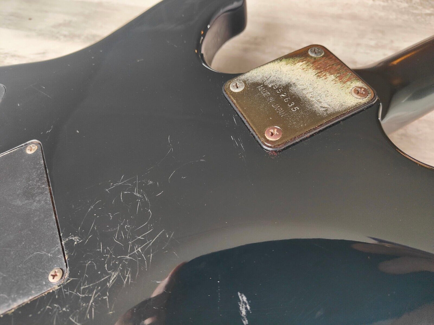 1985 Ibanez Japan Pro Line PL1450 Vintage Electric Guitar (Black)