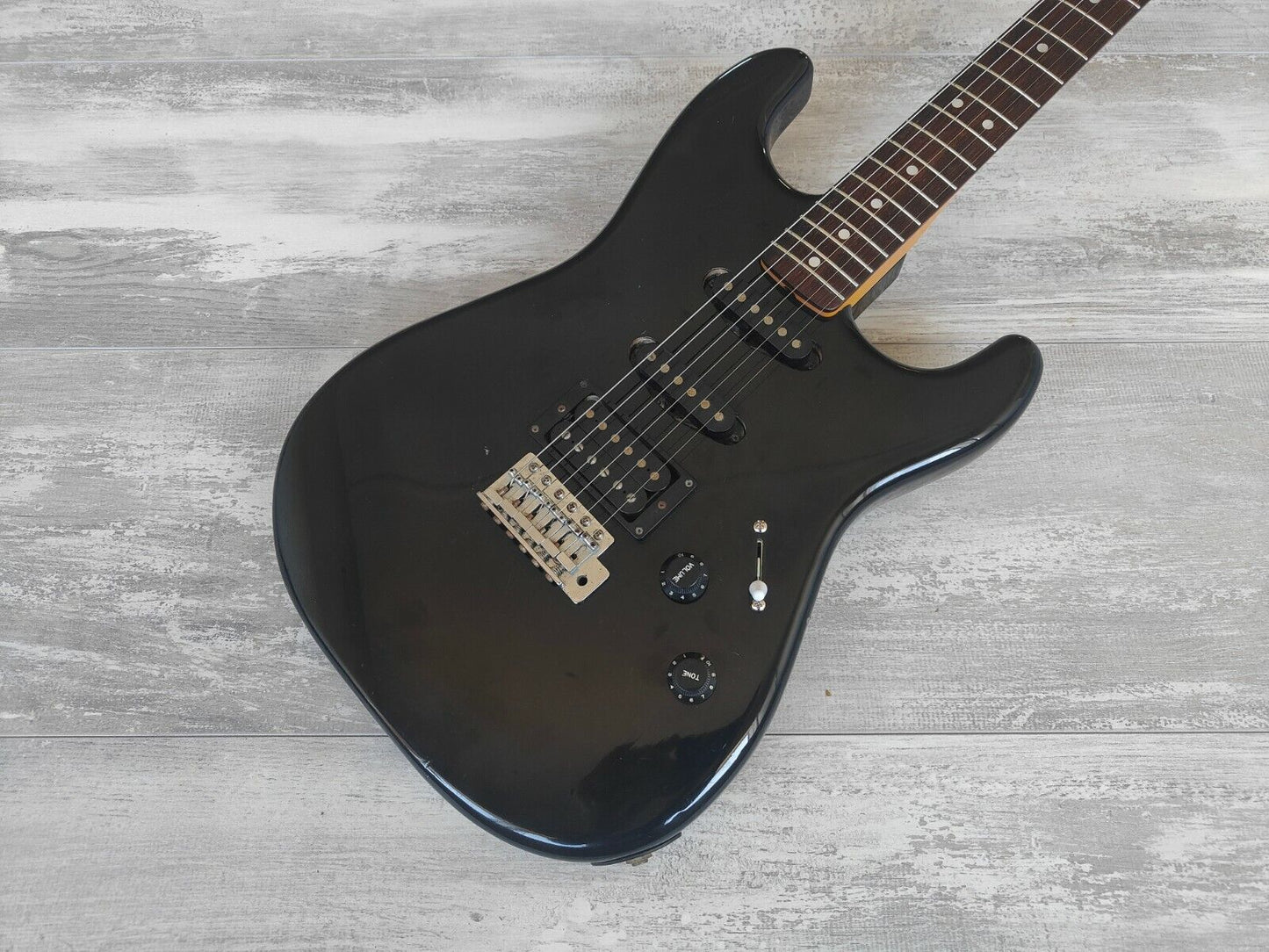 1980's Tokai Japan Custom Edition HSS Superstrat (Black)