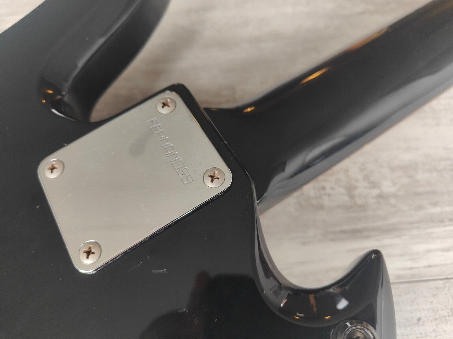 1990 Fernandes Japan MB-65 Mockingbird Bass w/Bartolini's (Black)