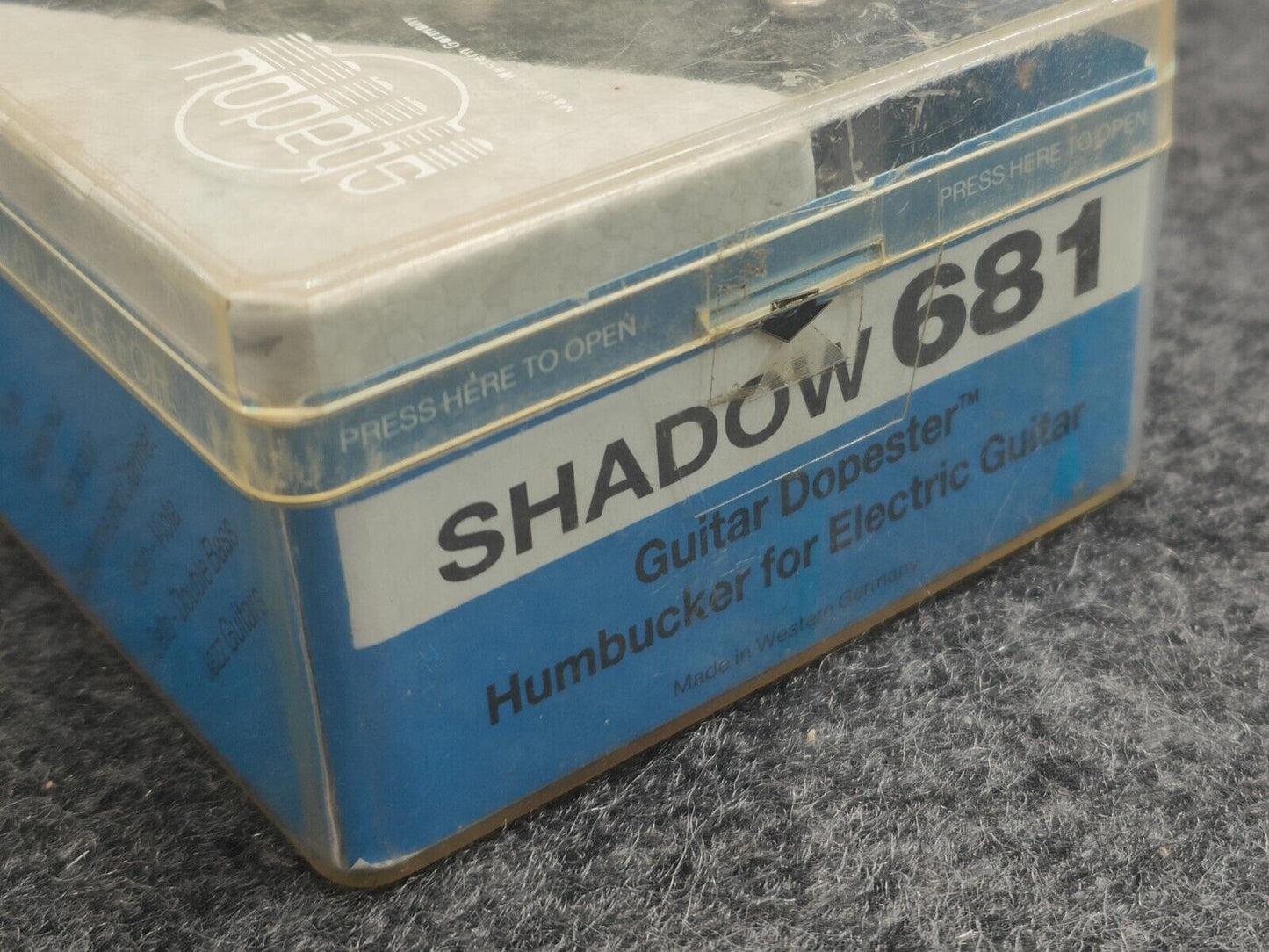 1970's Shadow Germany 681 "Dopester" NOS Covered Humbucker (Black)