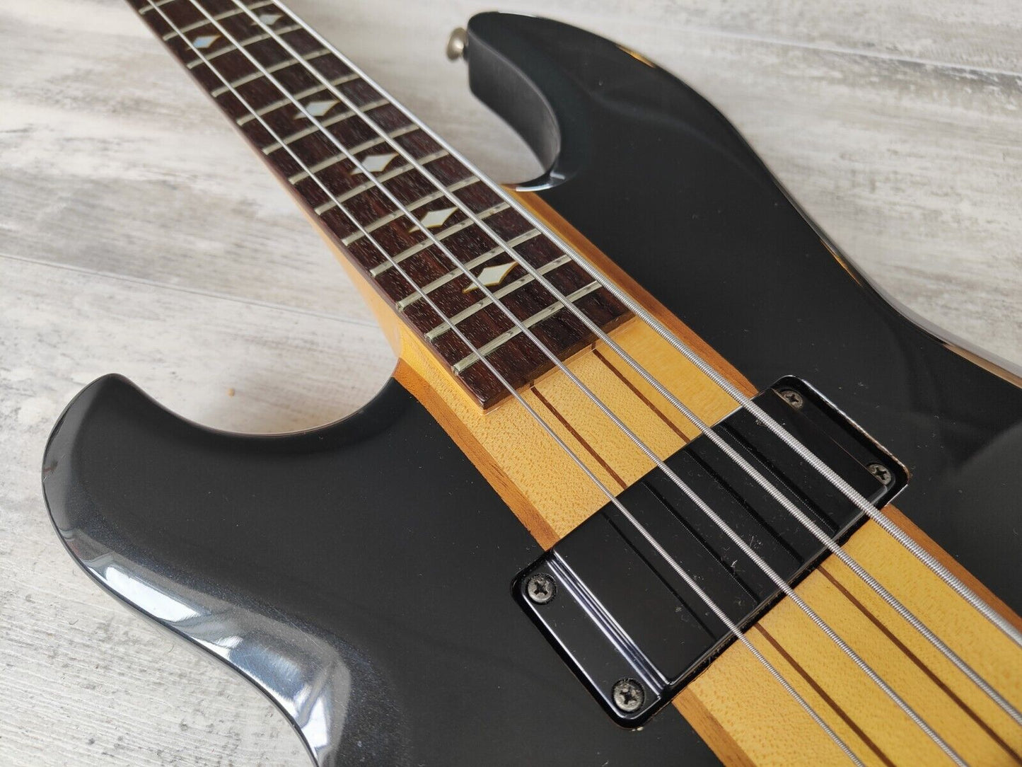 1981 Aria Pro II TSB-650 Thor Sound Neckthrough Left Handed Bass (Dark Brown)