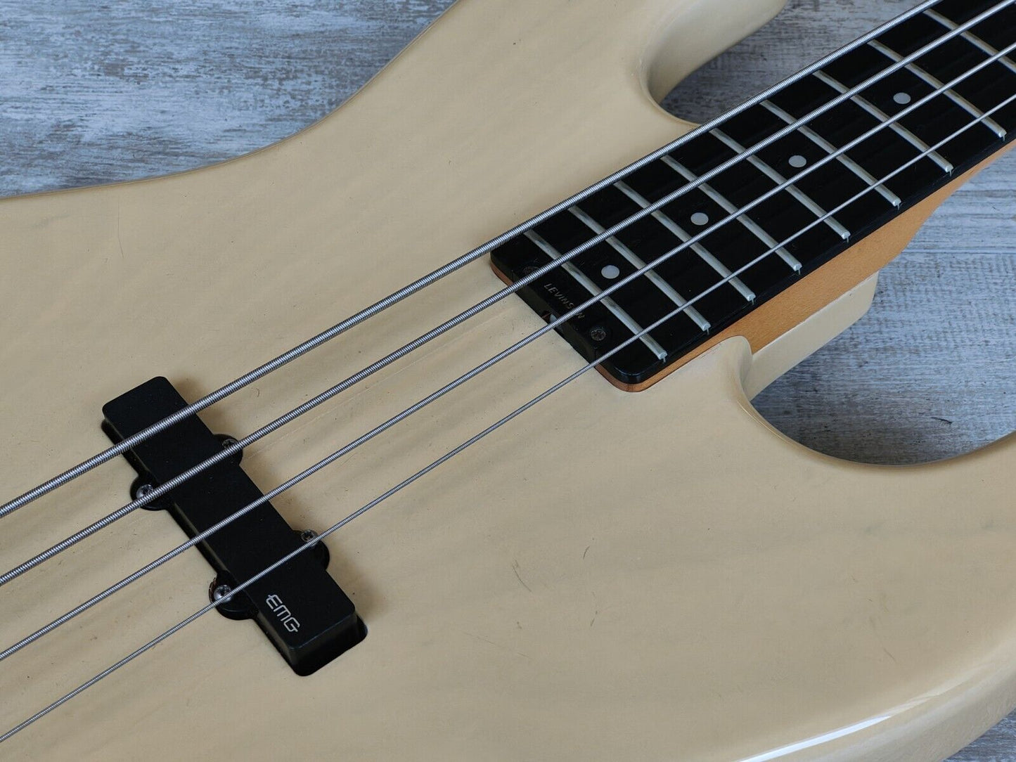 1990's Levinson Blade Japan B4 Jazz Bass w/EMG's (Blonde)