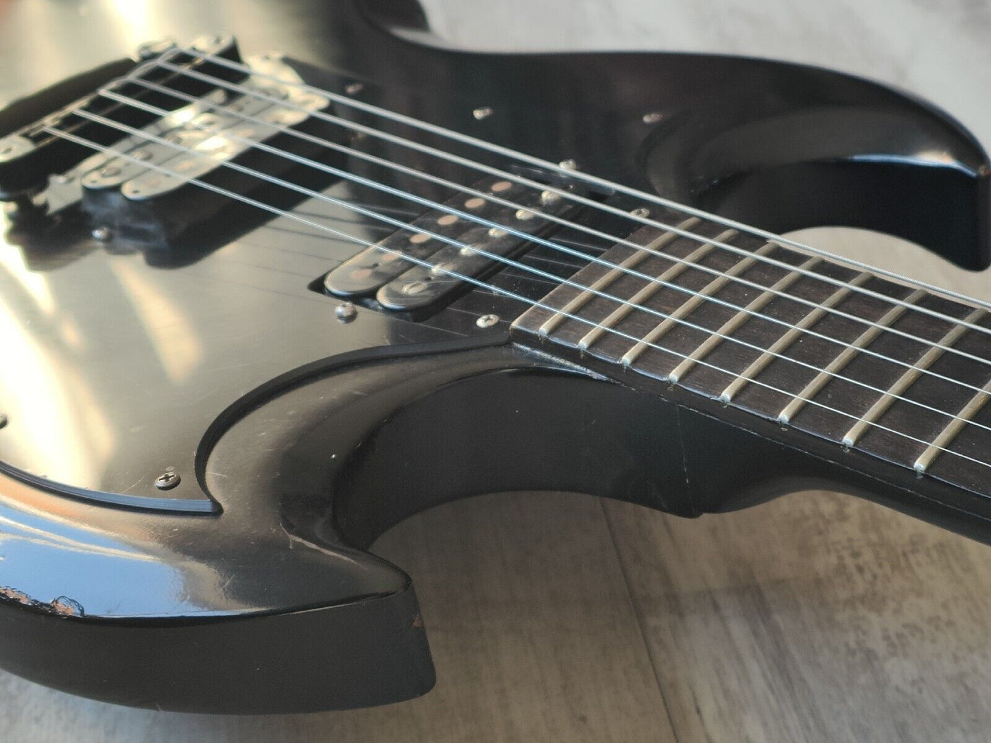 2002 Gibson USA Gothic SG Double Cutaway (Satin Black)