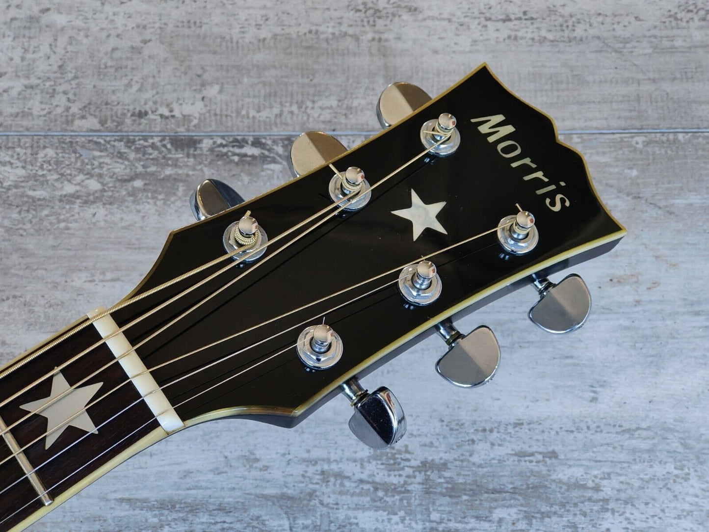 1980's Morris WJ-50 Japanese Everly Brothers Jumbo Acoustic (Black)