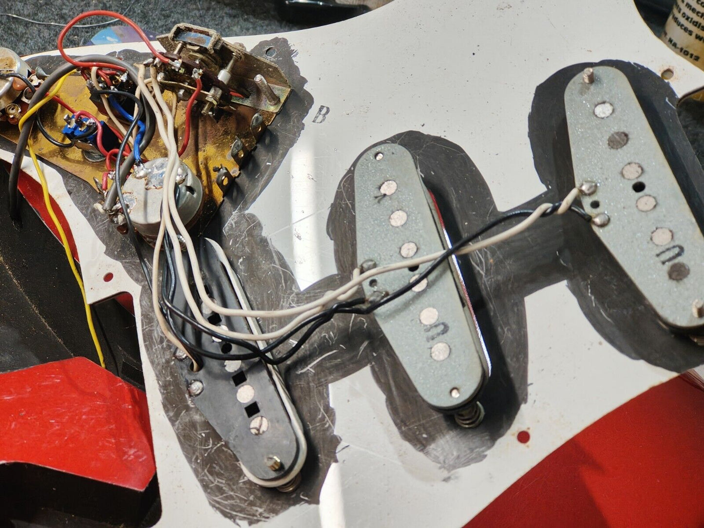 1980's Tokai Japan Goldstar Sound Stratocaster Body w/Telecaster Neck (Red)