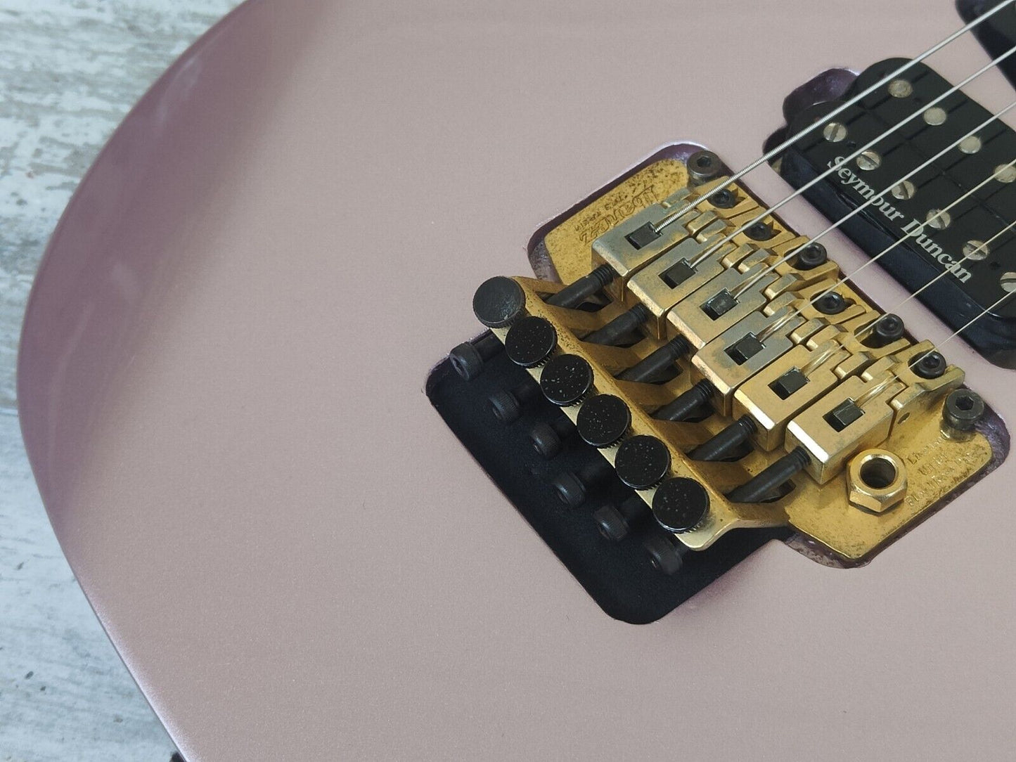 1995 Ibanez Japan RG370GH HSH Superstrat (Refinished Metallic Pink/Purple)