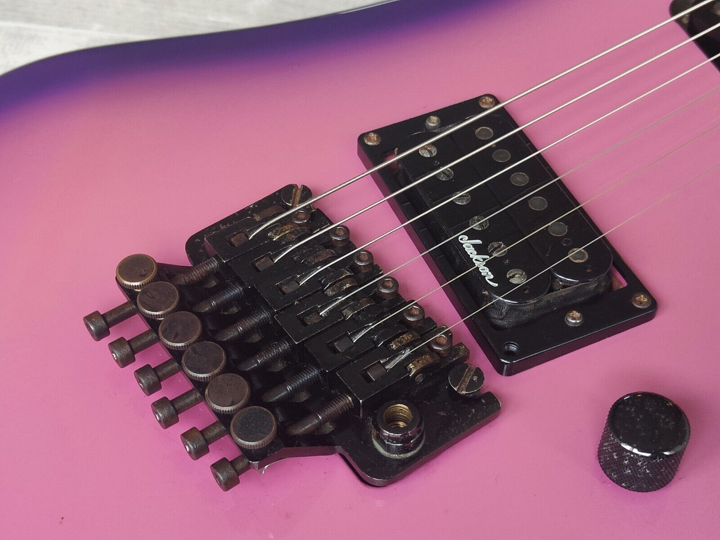 1980's Kramer Japan JK 1000 w/Jackson Pickups & Floyd Rose (Purple Burst)