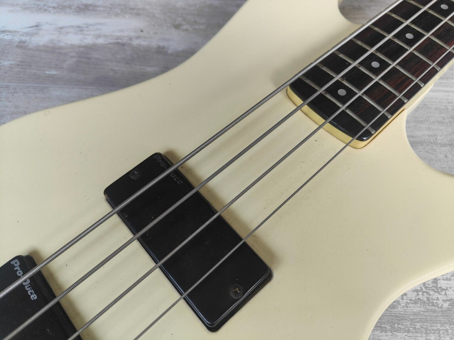 1985 Greco Japan JJB-1 Electric Bass Guitar (White)