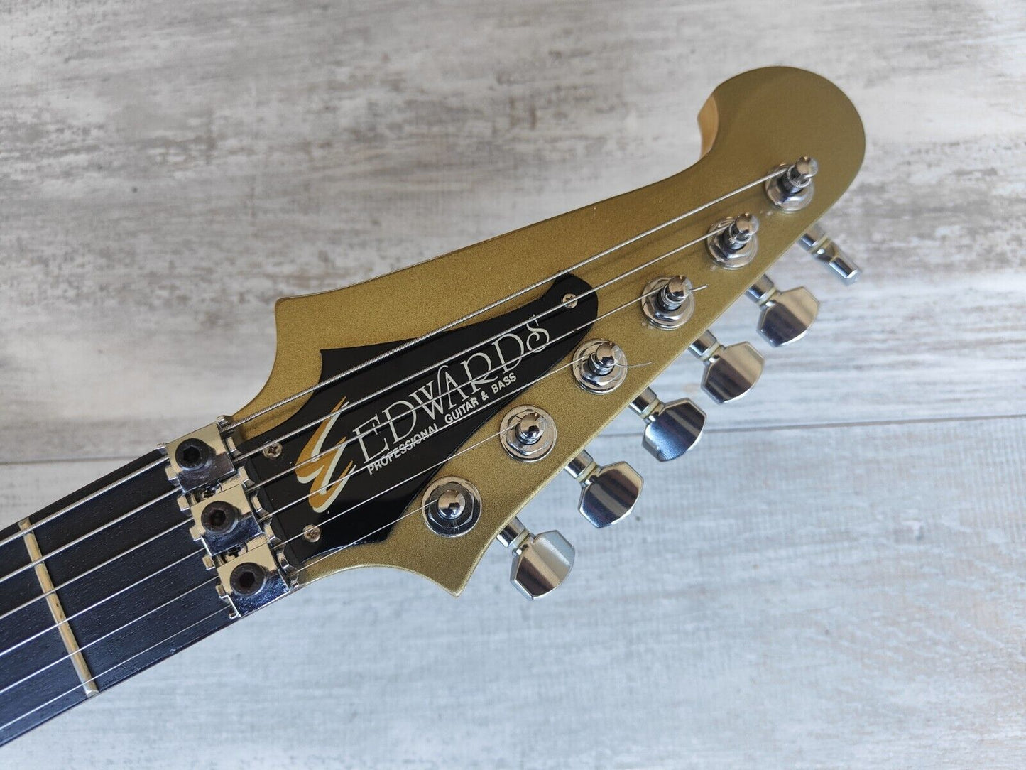 2001 Edwards (by ESP Japan) E-LH-100FB Firebird (Faded Shoreline Gold)