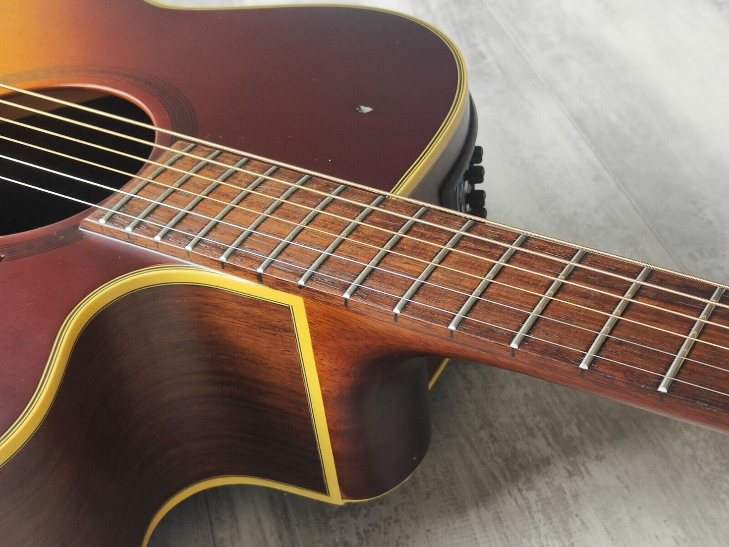 1994 Takamine Japan NPT012 Electric/Acoustic Guitar w/Parametric EQ (Sunburst)