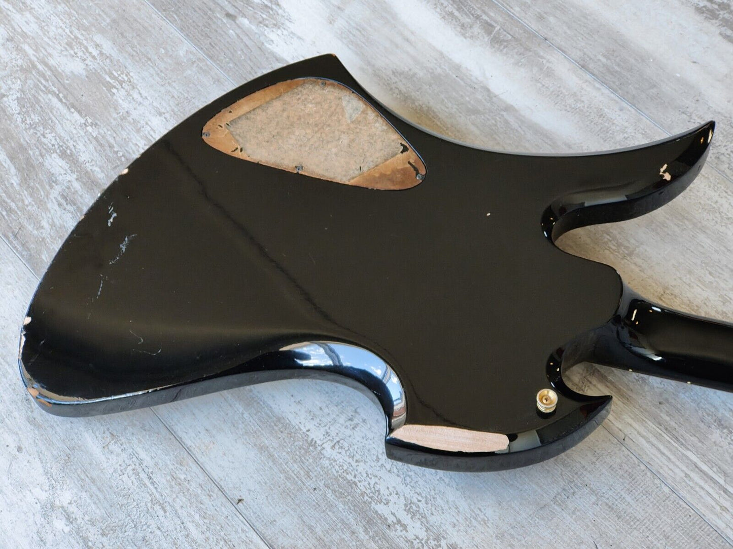 1980's BC Rich Japan NJ Series Neckthrough Mockingbird Bass (Black)