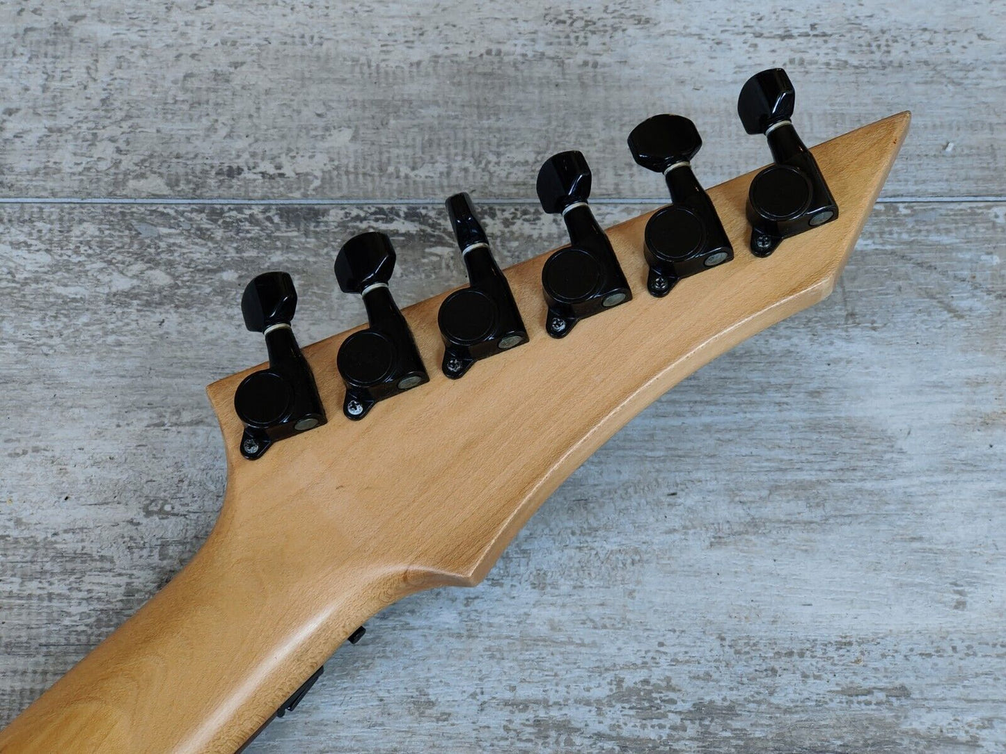 1993 BC Rich Japan NJ Series Warlock w/Floyd Rose & Reverse Headstock (Black)