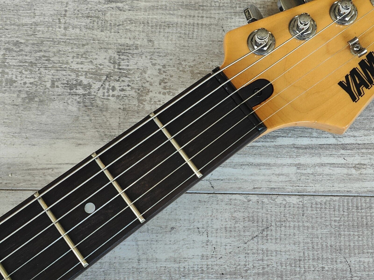 1993 Yamaha YGX121FP HSH Superstrat w/"Free Art Pickguard" (Pink Tiger)