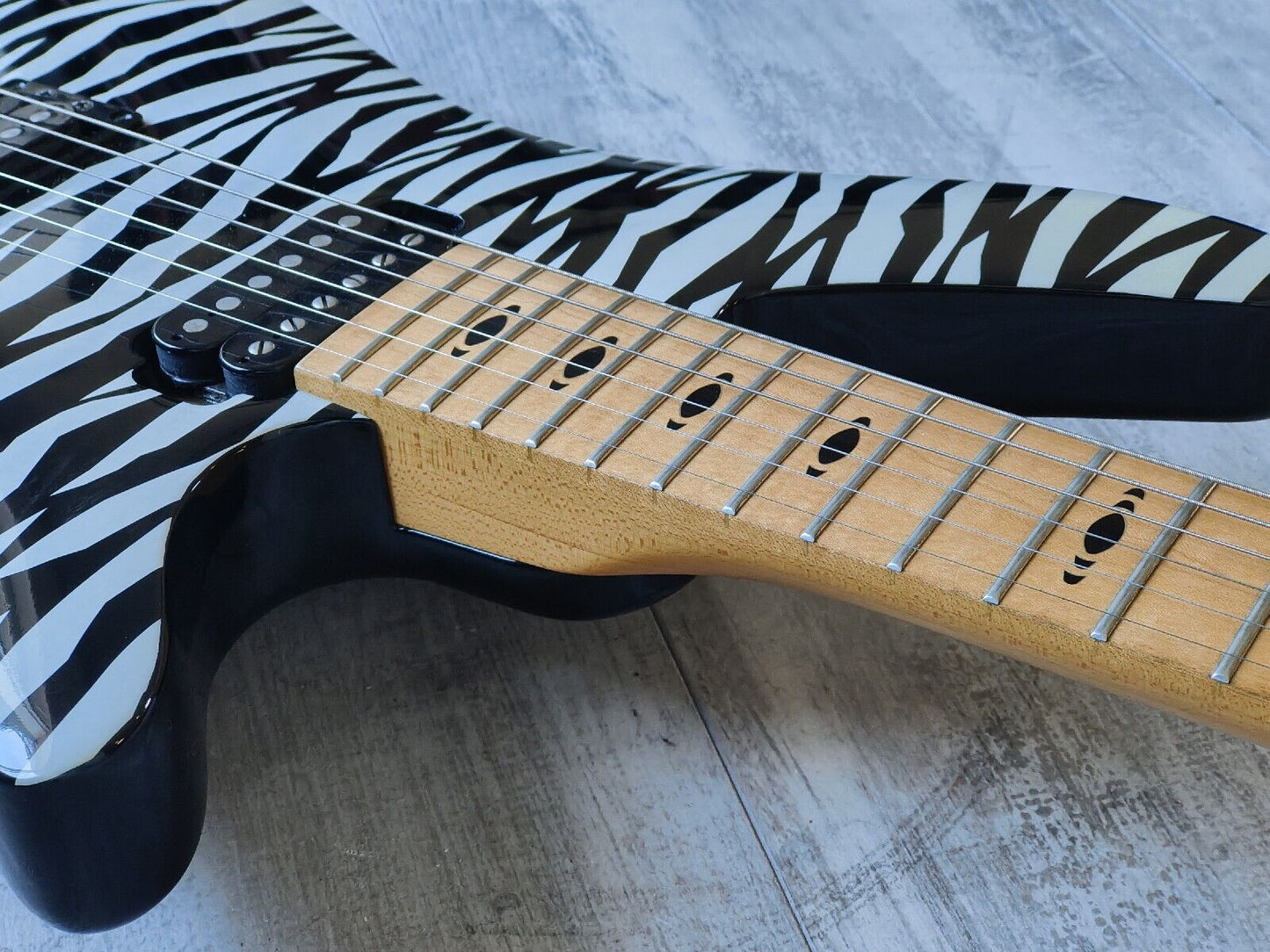 1994 Yamaha Japan MGM111 Special Edition Electric Guitar (Zebra Stripe)