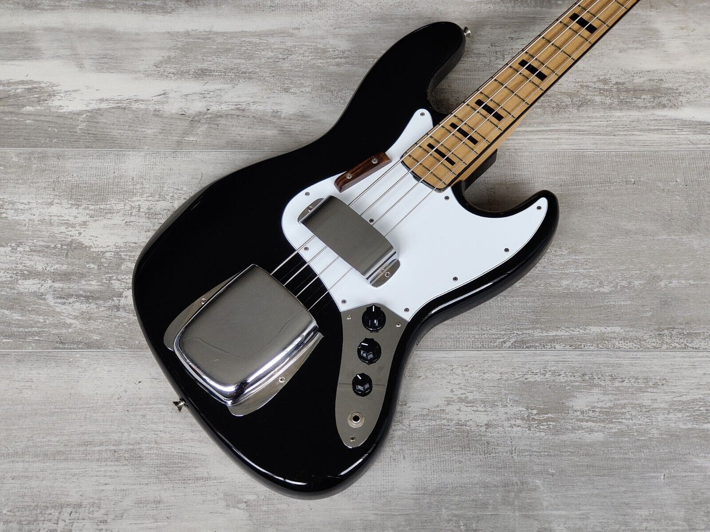 1976 Fernandes Japan FJB-65 Jazz Bass (Black)