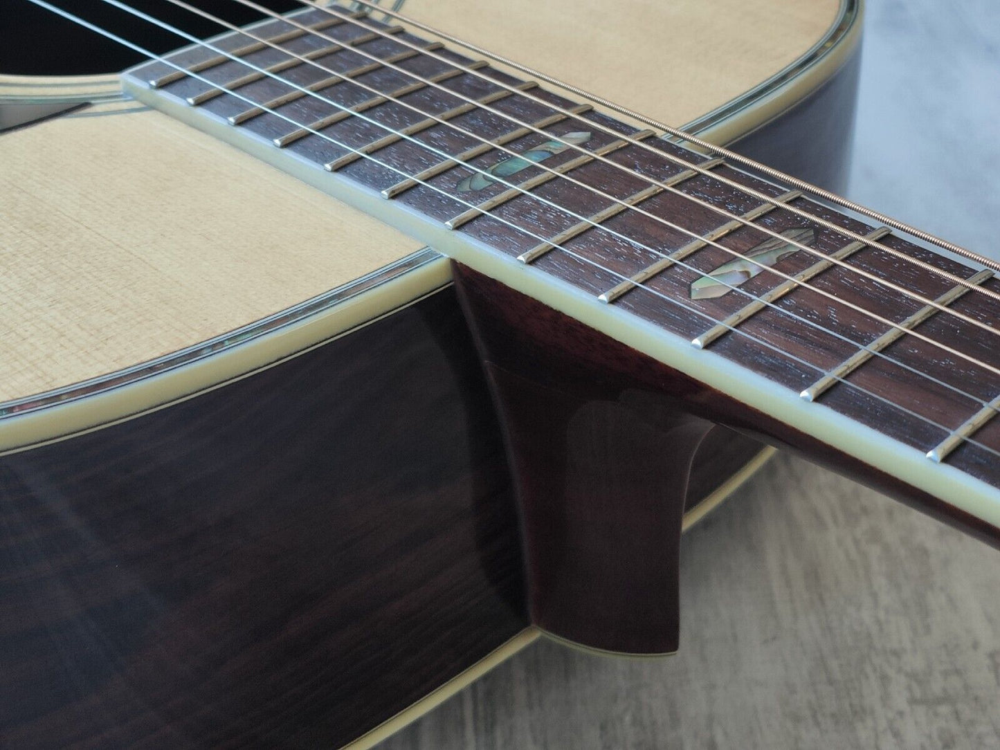 1980's Morris TF-801 Japanese Vintage Acoustic Dreadnought Guitar (Natural)