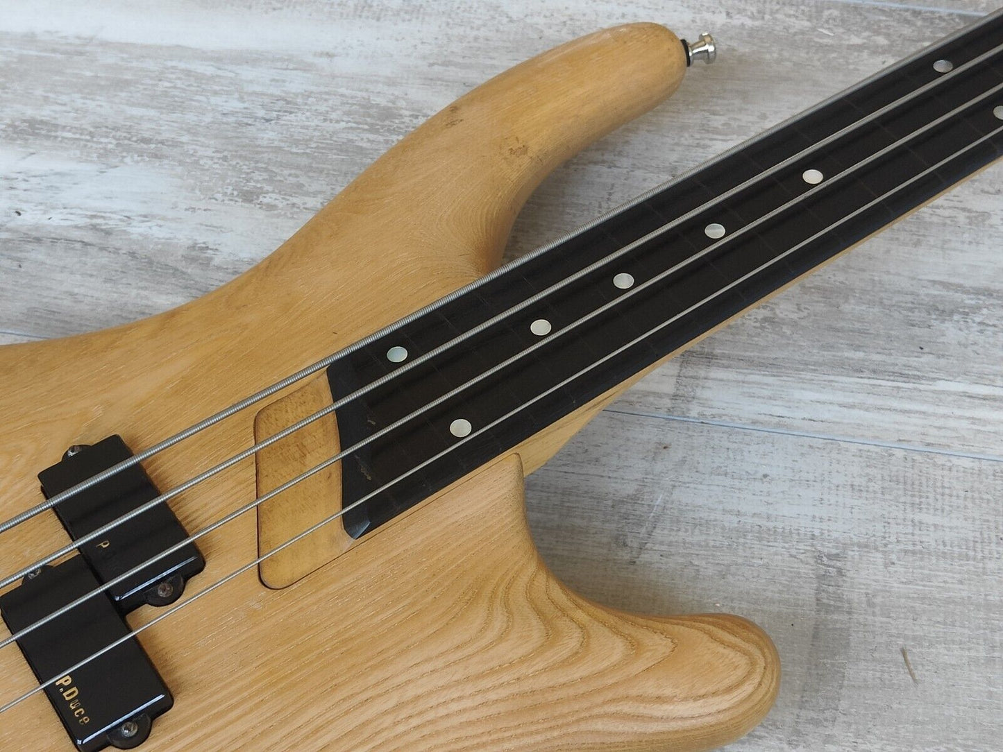 1990 Greco Japan PXB-80 Phoenix (Warwick-ish) Defretted/Fretless Bass (Natural)