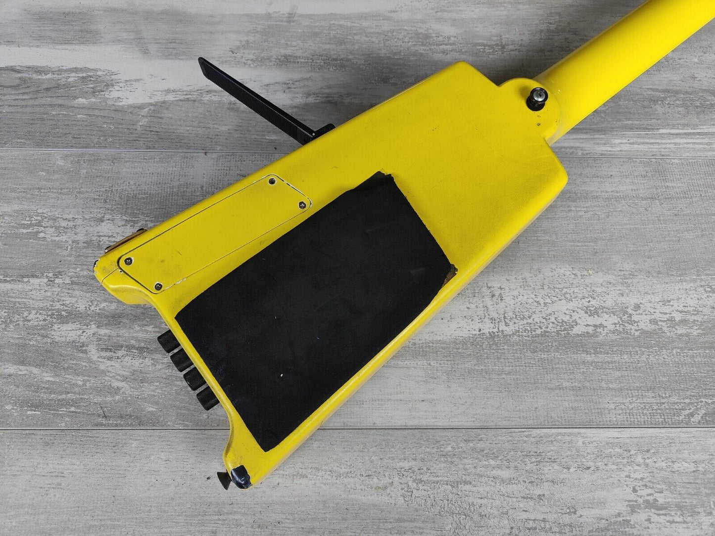 1980's Hohner B2 Headless Paddle Bass Guitar w/Steinberger System (Yellow)