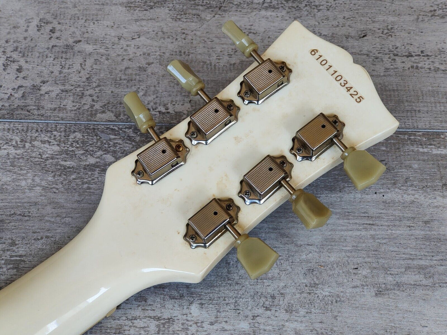Blitz by Aria Pro II SG Double Cutaway (White)