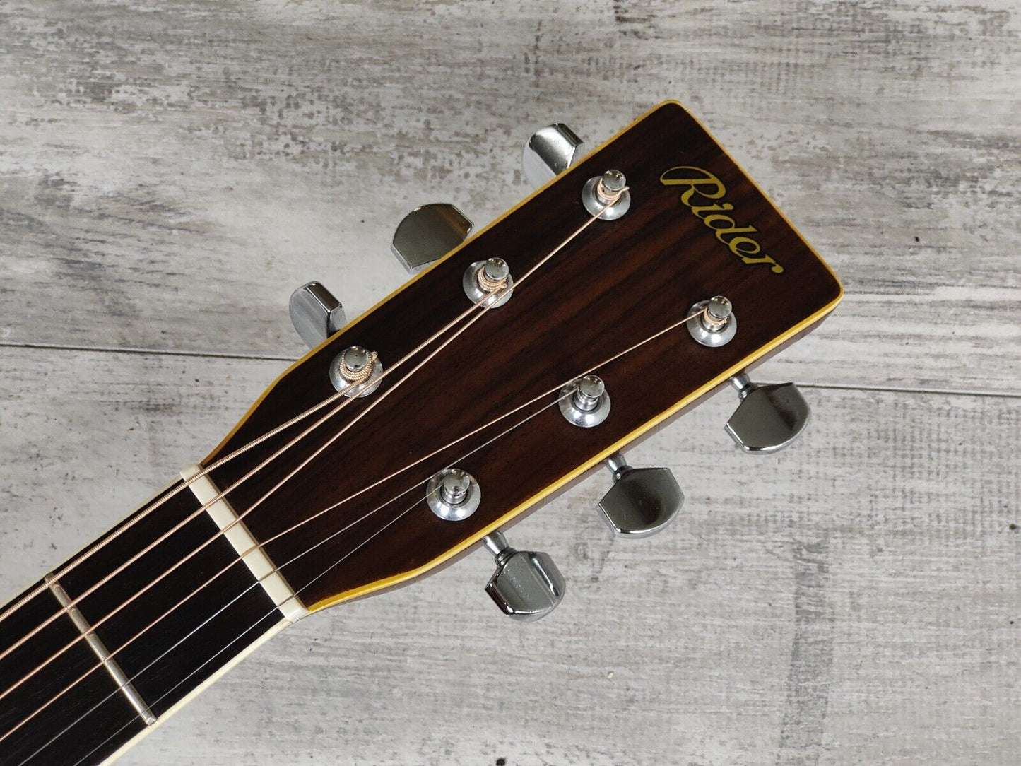 1976 Rider Japan R-350 (Momose) Vintage Acoustic Dreadnought Guitar (Natural)