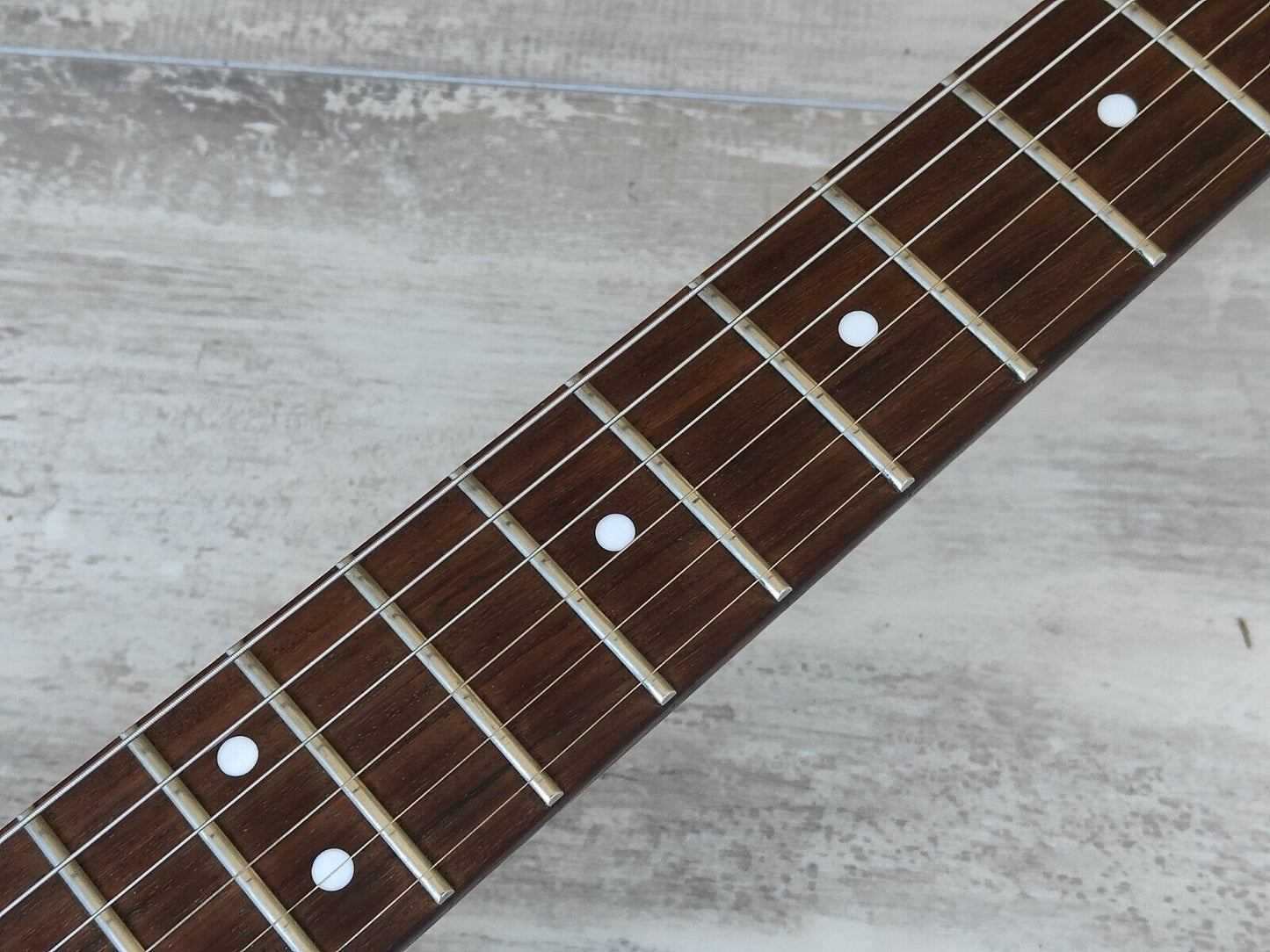 1990’s Grover Jackson Japan Rhoads Flying V Electric Guitar (Quilt Turqoise)