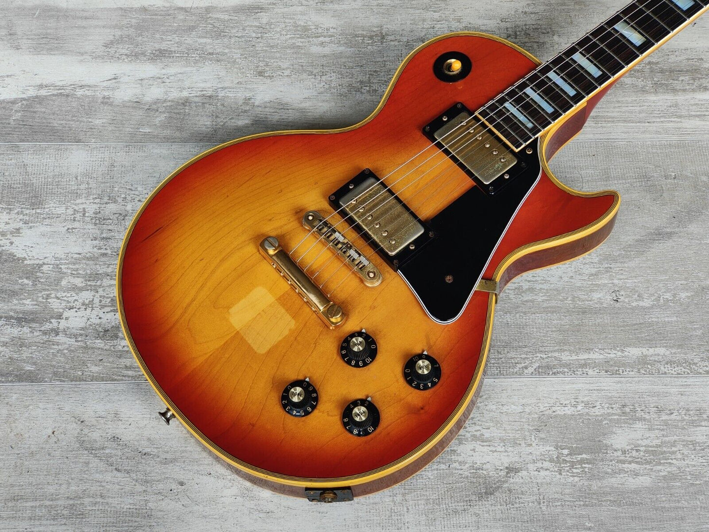 1975 Greco Japan EG-1000R Les Paul Custom w/Mick Harron Refret (Cherry Sunburst)