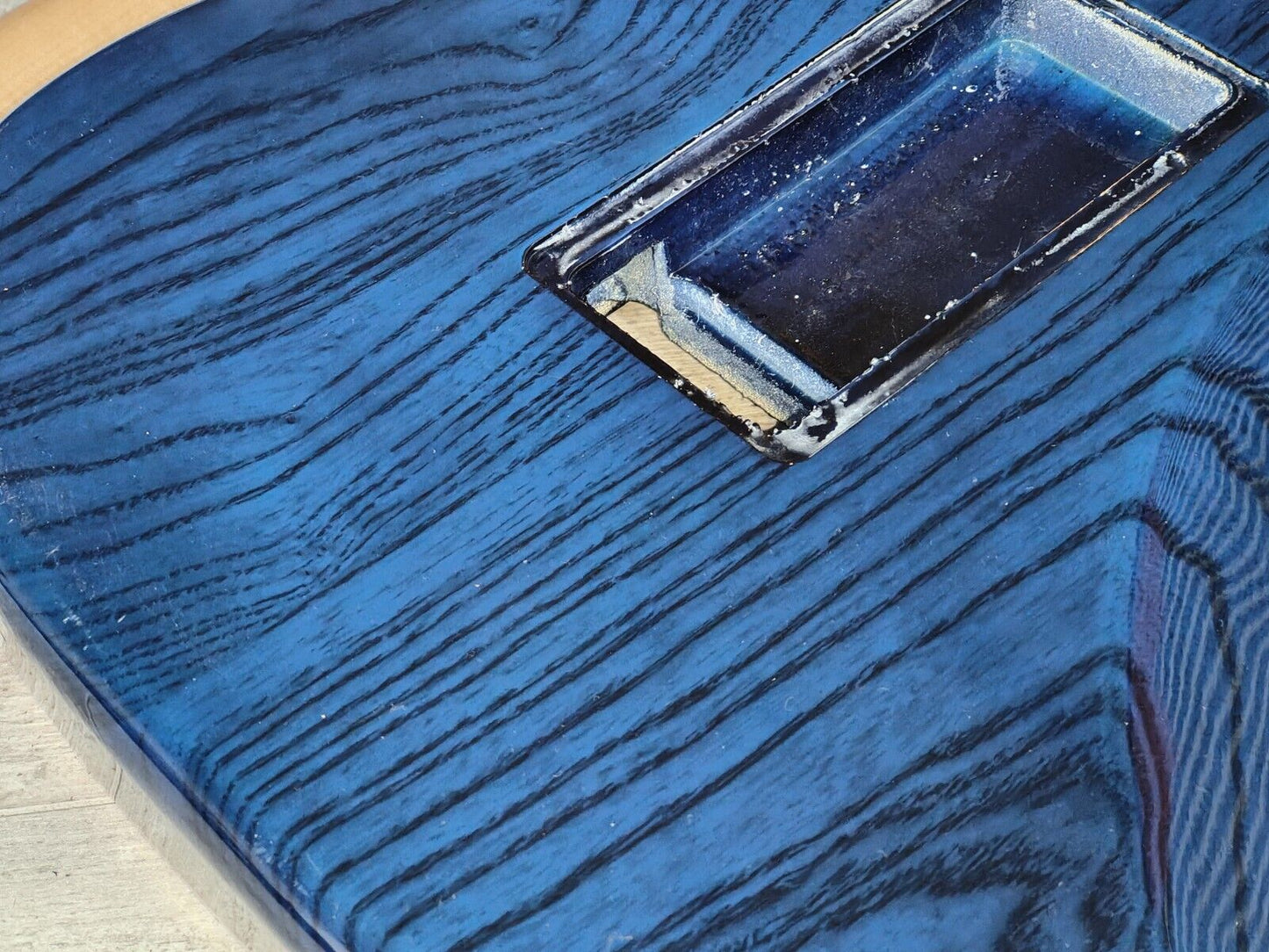 Schecter EX Exceed Series NOS Body/Neck (Black Aqua Blue Burst)