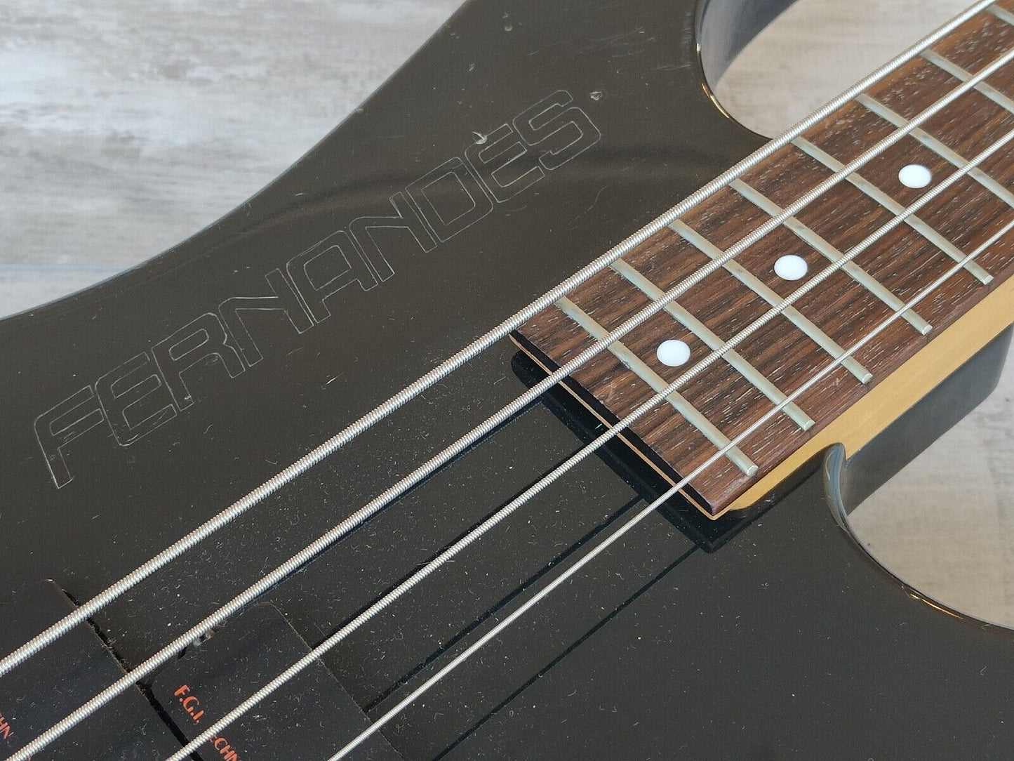 1990's Fernandes PJ-60 Electric Bass Guitar (Black)