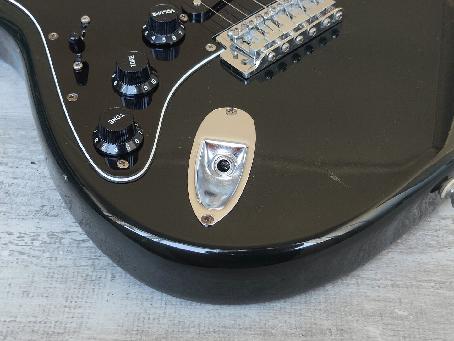 1978 Aria Pro II Japan ST-600 LH Left Handed Stratocaster (Black)