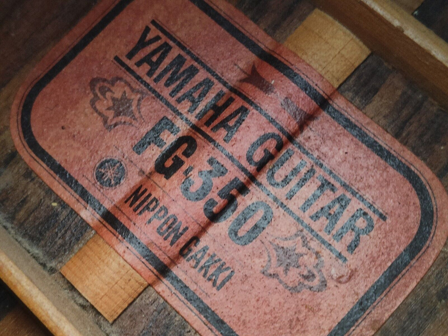 1970 Yamaha FG-350 Red Label Dreadnought Acoustic Guitar