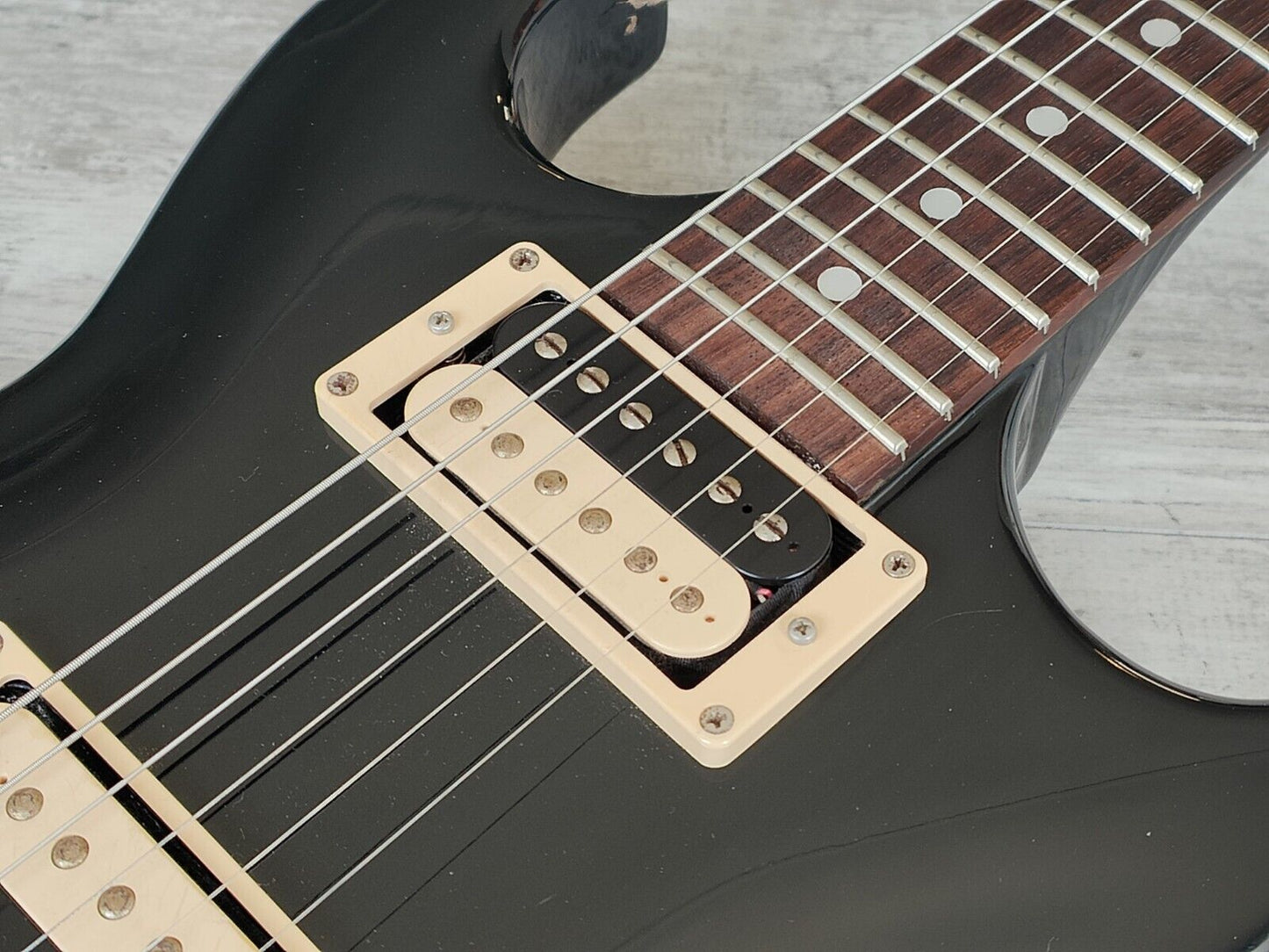 1981 Aria Pro II Japan CS-400 Cardinal Double Cutaway (Black)