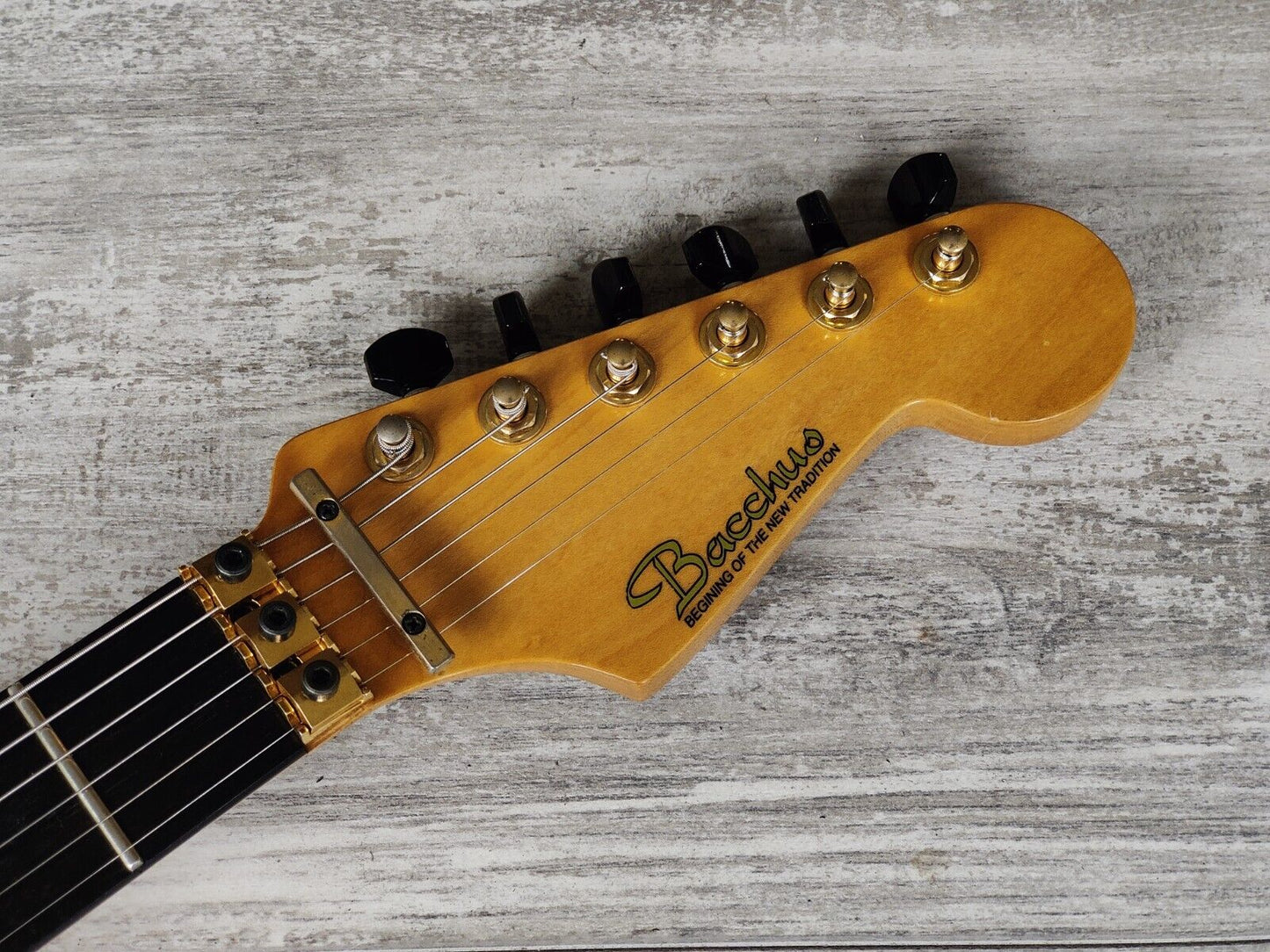 1996 Bacchus Custom Order Stratocaster w/ESP Pickups and Floyd Rose (Natural)