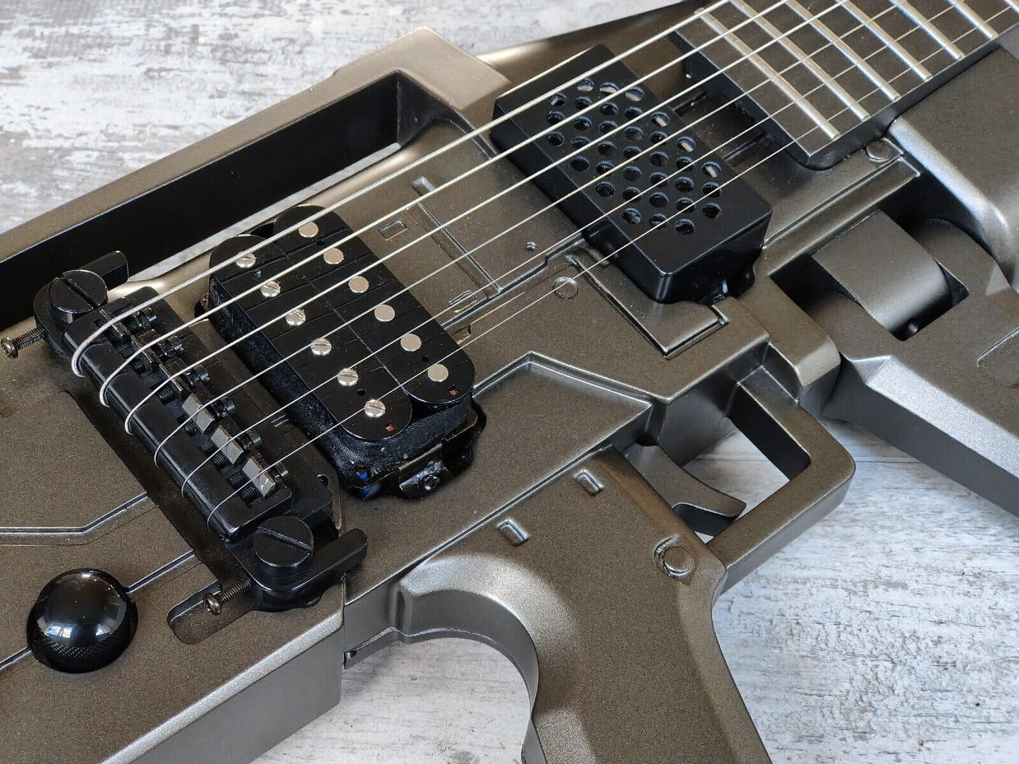 Gundam (by ESP Japan) EFSF Beam Raygun Guitar (Grey)