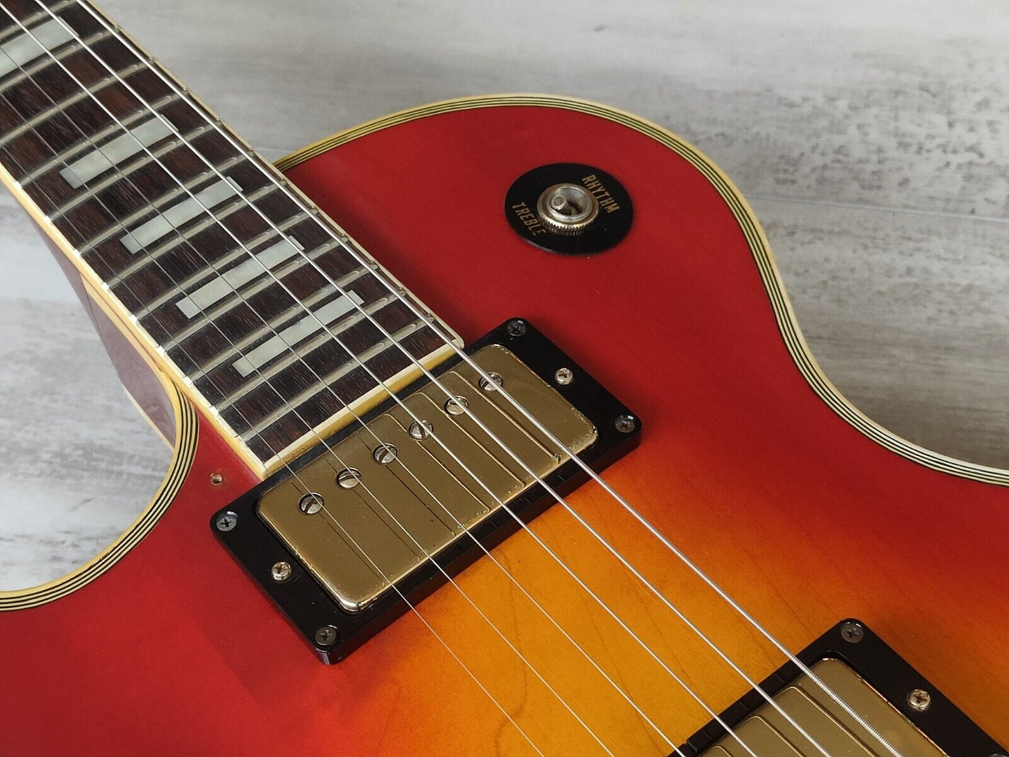 1983 Greco Japan EGC68-50 LH Left Handed Les Paul Custom (Cherry Sunburst)