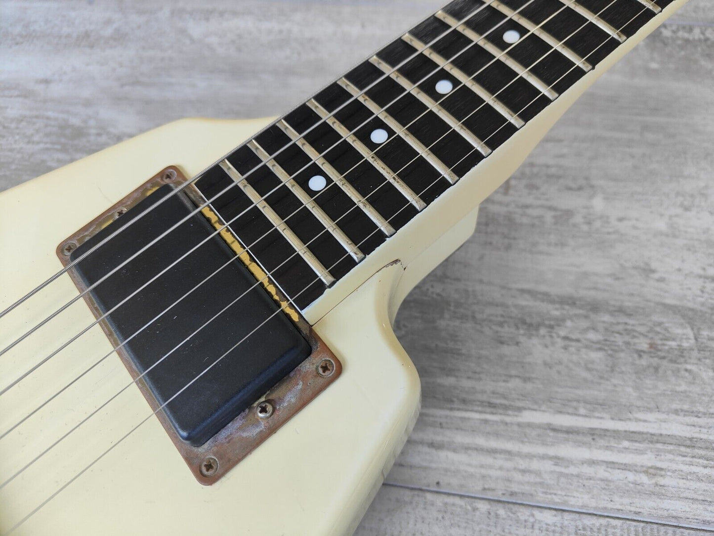 1980's Fernandes Japan BSV-80J  Short Scale Flying V (Vintage White)