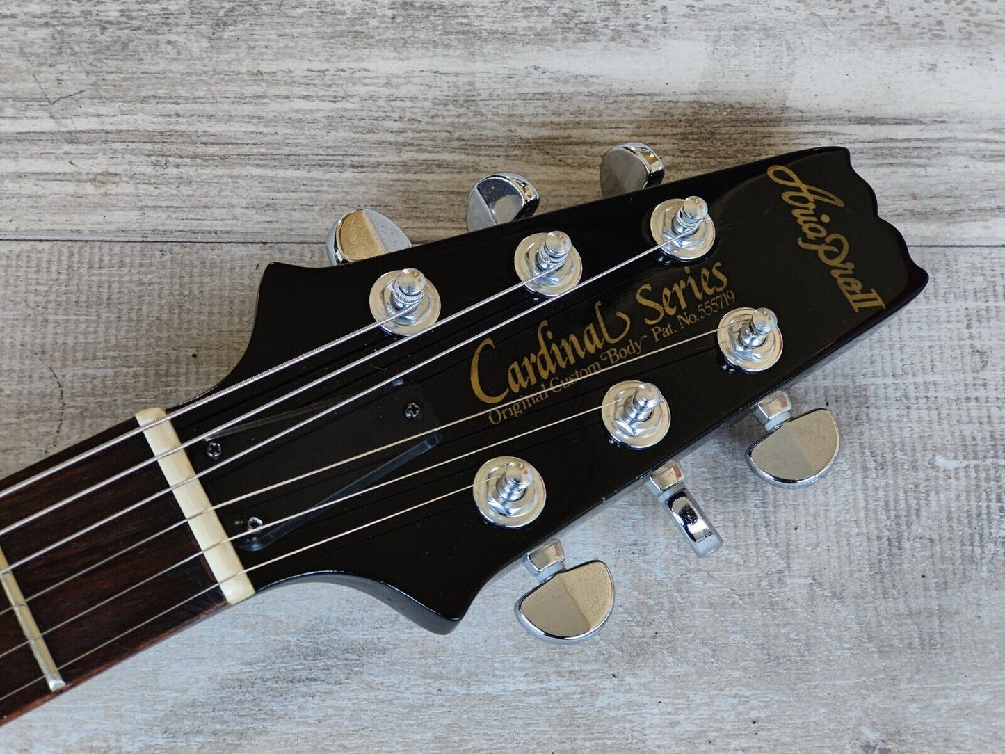 1983 Aria Pro II Japan CS-350 Cardinal Double Cutaway (Black)