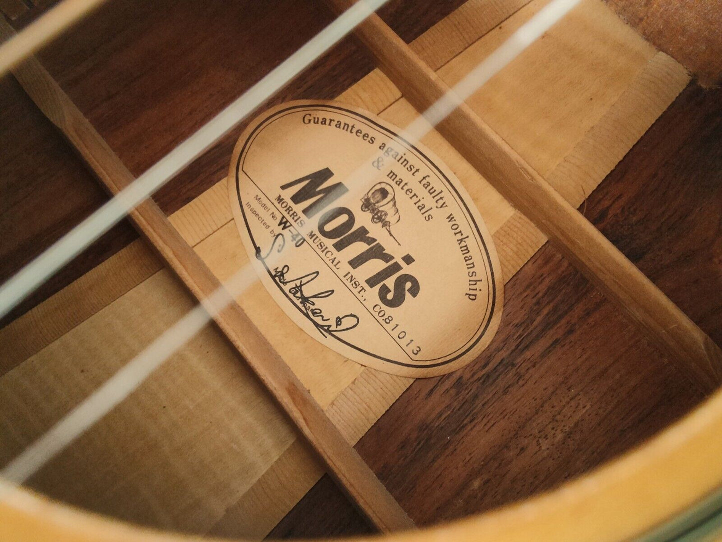 1980's Morris Japan W-40 Acoustic Guitar (Natural)