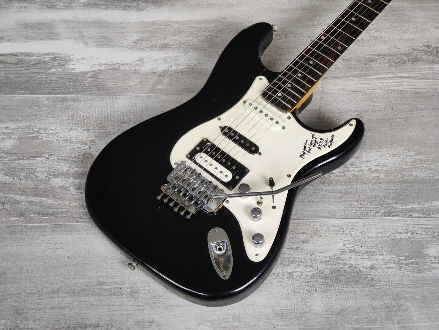 1980's P-Project (by Fernandes) Custom Order Japanese Stratocaster (Black)