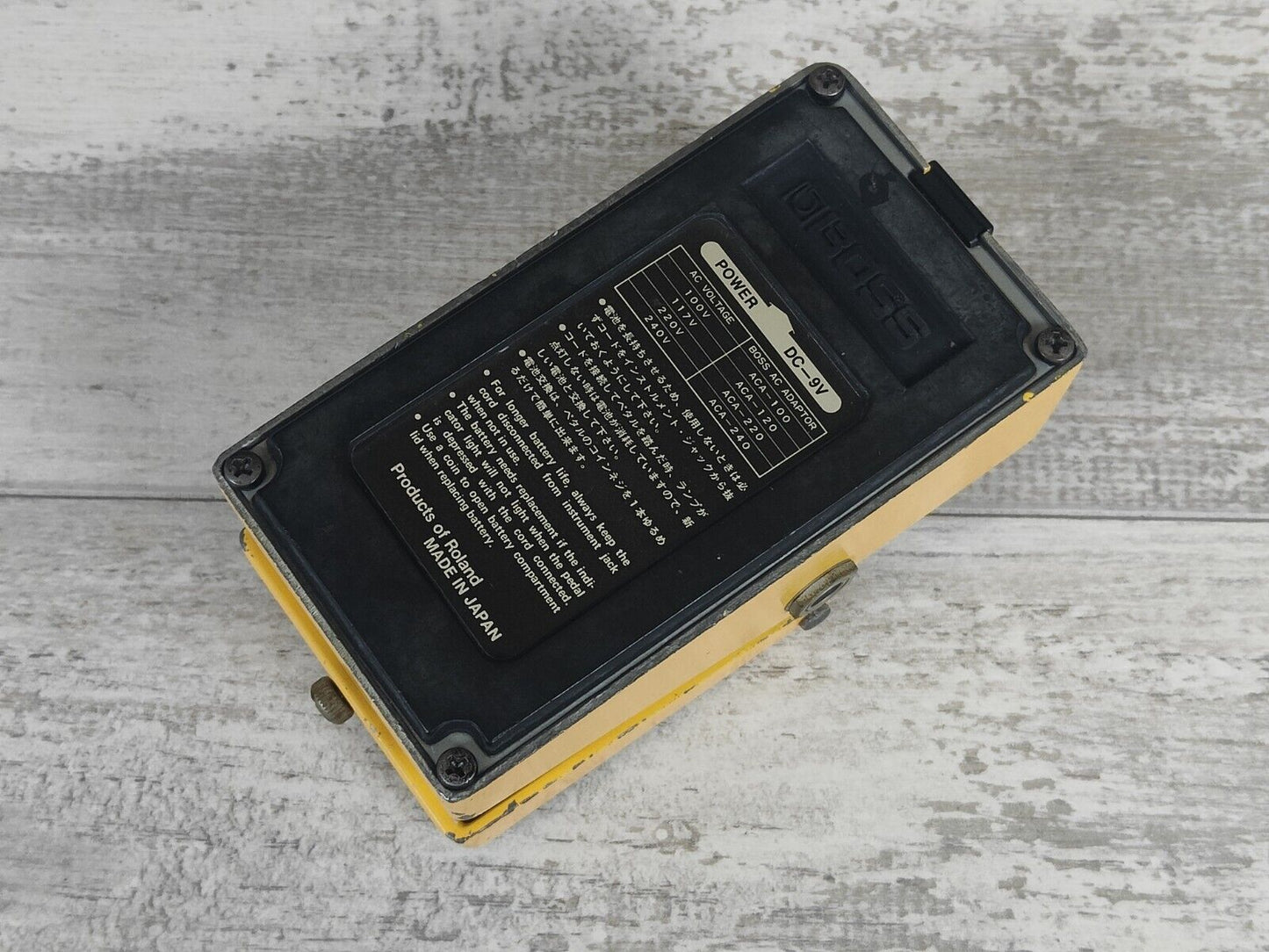 1980 Boss OD-1 Overdrive Japan Vintage Silver Screw Effects Pedal