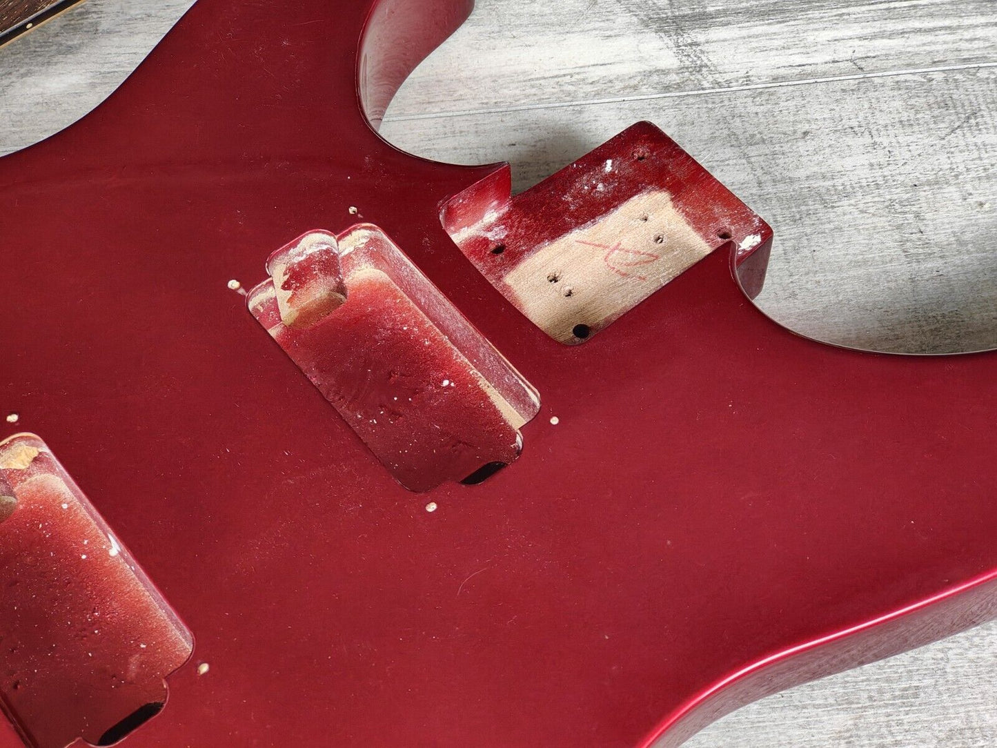 1990's Kramer Japan (by Tokai) LH Left Handed NOS Stratocaster Body/Neck (Red)