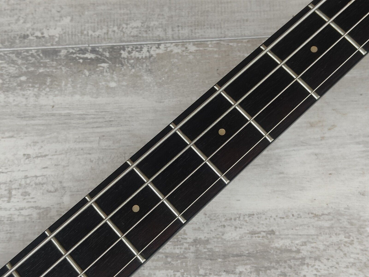 1986 Aria Pro II Japan Interceptor Headless Bass (Black)