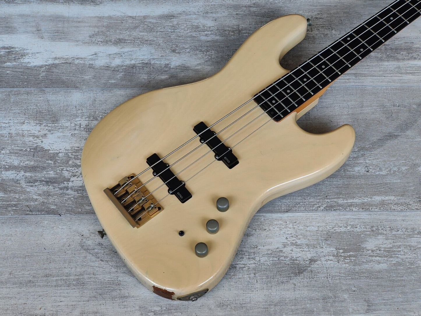 1990's Levinson Blade Japan B4 Jazz Bass w/EMG's (Blonde)