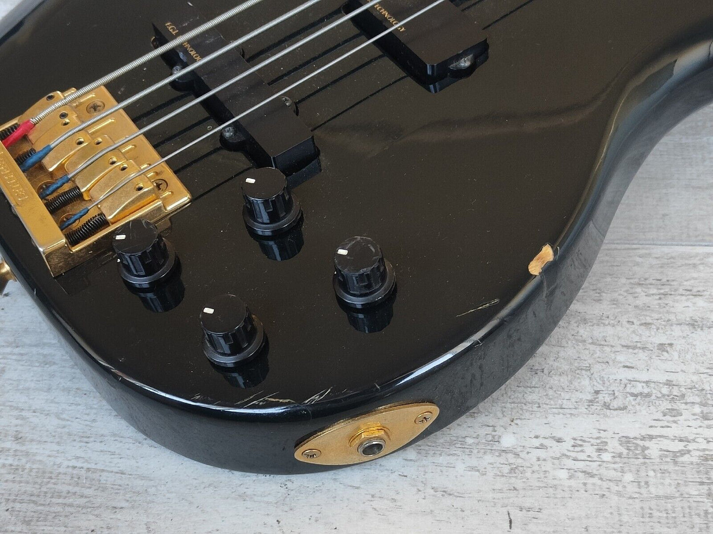 1990's Fernandes Japan FRB-65 Revolver Active Bass (Black)