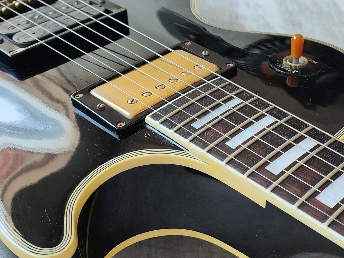 1988 Burny Japan RLC-60 Les Paul Custom (Black)