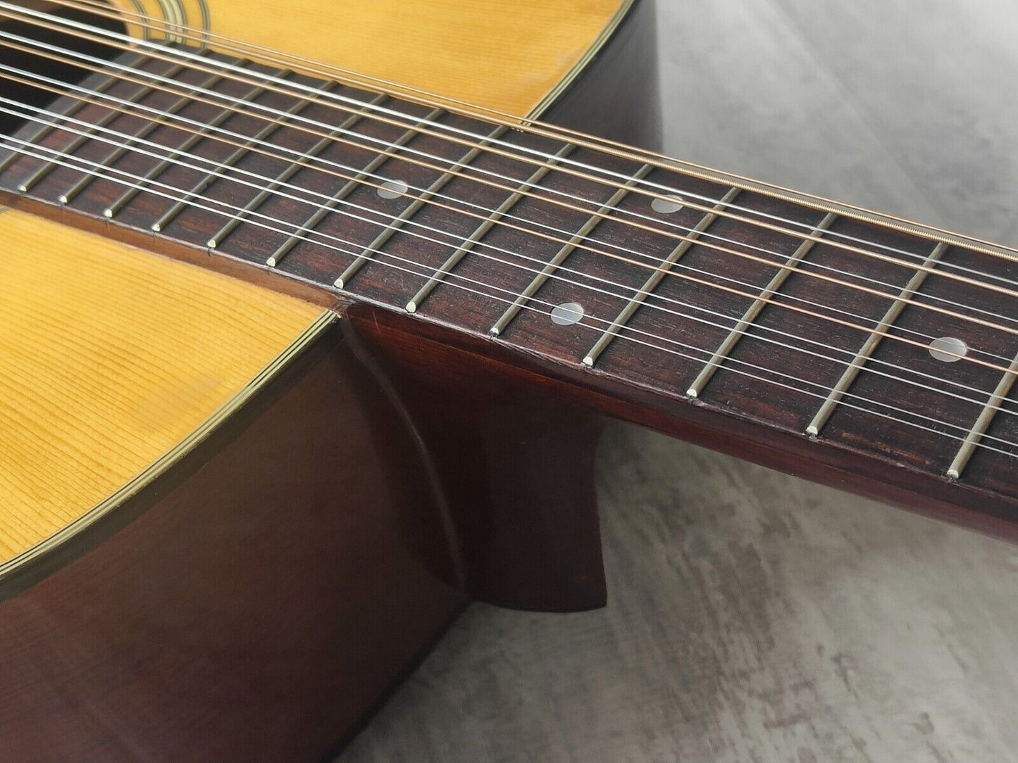 1970's Unknown Japanese Vintage 12-String Acoustic Guitar (Natural)