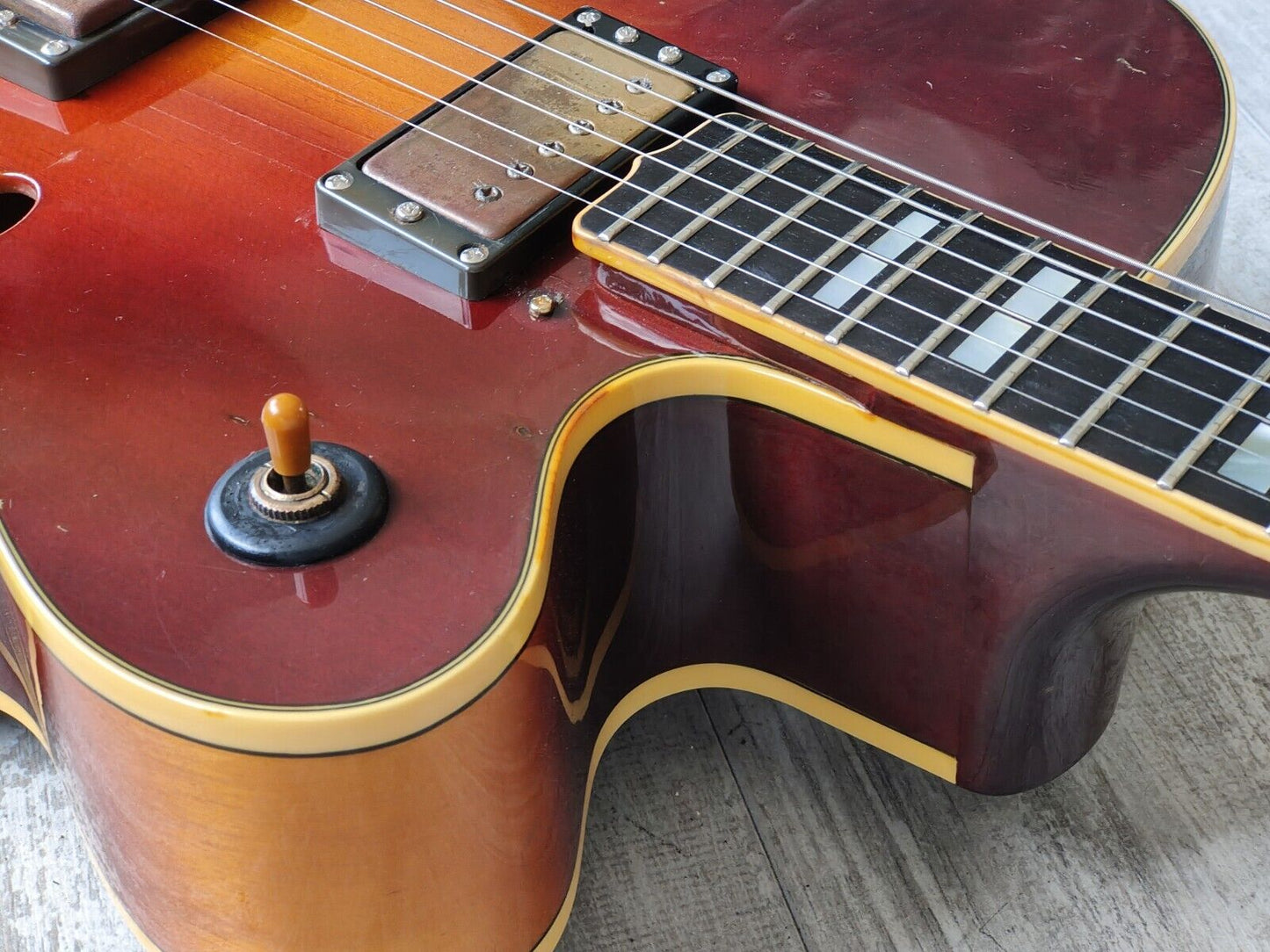 1980 Yamaha Japan AE-1200 Hollowbody Jazz Electric Guitar (Antique Stain)